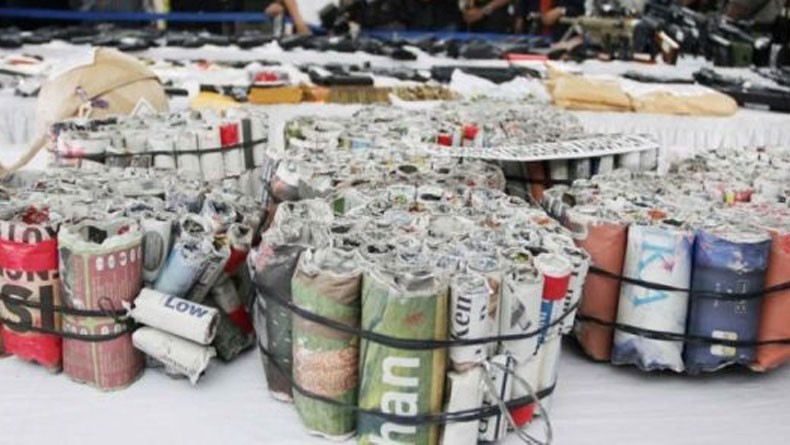 Cegah Perang Petasan, Polres Lobar Razia Mercon dan Kembang Api Tanpa Izin
