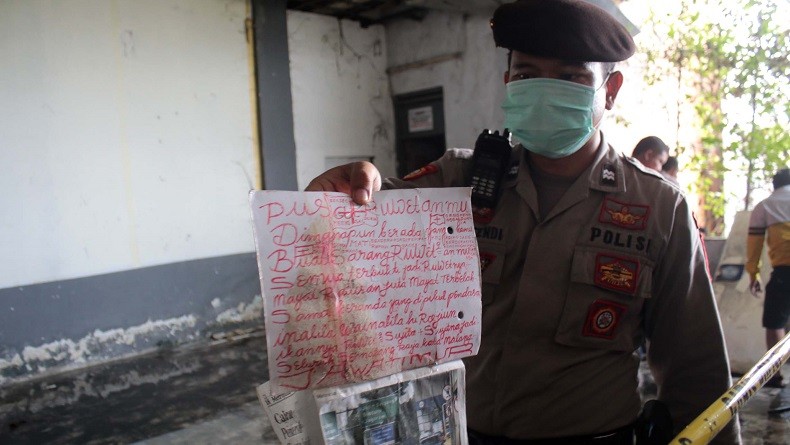 Tulisan Misterius di Lokasi Penemuan Mayat Korban Mutilasi di Pasar Besar Malang
