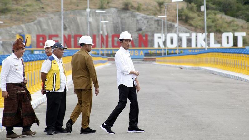 Resmikan Bendungan Rotiklot di Belu, Jokowi: Kunci Kemakmuran NTT Ada di Air