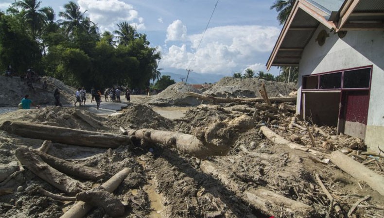 Banjir Bandang Terjang Bangga di Sigi, Ratusan Rumah Rusak Parah