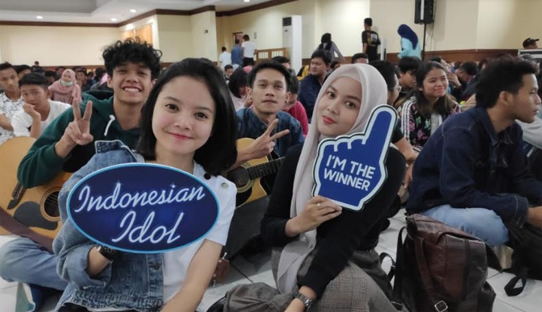 Ribuan Peserta Adu Kemampuan Menyanyi dalam Audisi Indonesian Idol di Yogya
