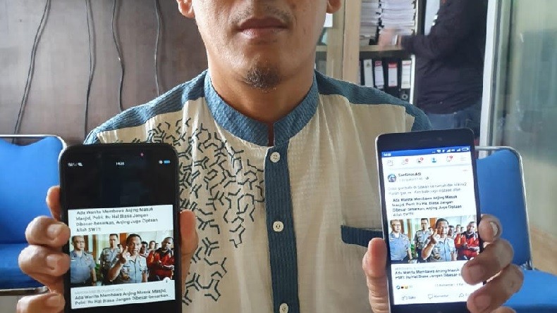 Sindir Kapolri, Penyebar Hoaks Wanita Bawa Anjing Masuk Masjid Diamankan Polisi