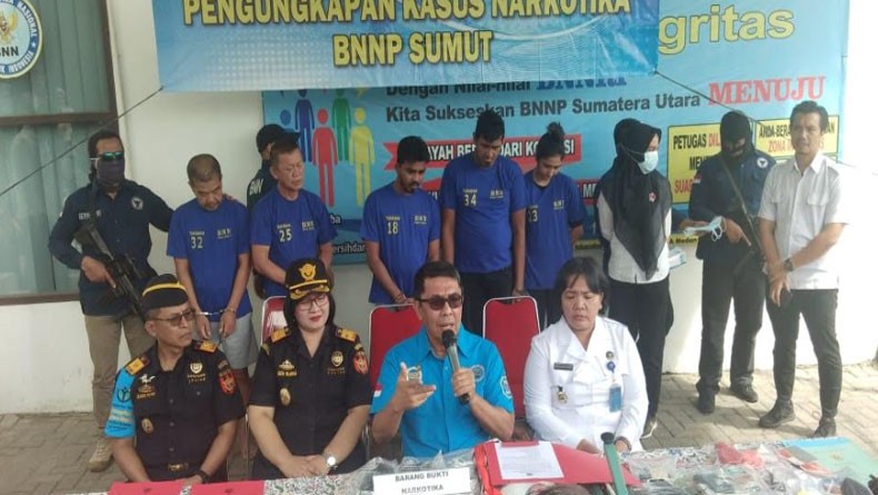 Bnn Sumut Tangkap 5 Penyelundup Sabu 6 Kg 2 Pelaku Warga Malaysia Bagian 1