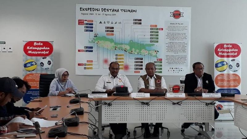 BNPB Mulai Ekspedisi Destana 2019, Susuri 584 Desa Rawan Tsunami di Selatan Jawa