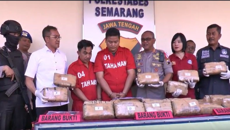 Polisi Gagalkan Pengiriman Ganja 30 Kg dalam Paket Kopi, 2 Kurir Ditangkap