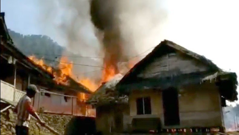 Belasan Rumah di Lebak Ludes Terbakar, Diduga akibat Korsleting Listrik