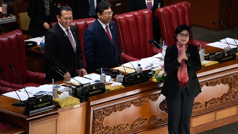 Rapat Paripurna DPR  Sahkan Destry Damayanti sebagai Deputi Gubernur Senior BI - Bagian 1