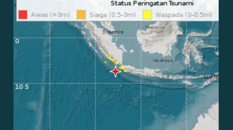 Gempa Banten M 7 4 Bmkg Waspadai Ancaman Tsunami 0 5 Meter Hingga 3 Meter Bagian 1