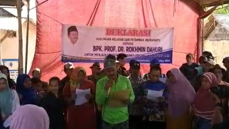 Nelayan dan Petambak Indramayu Dukung Rokhmin Masuk Kabinet Jokowi