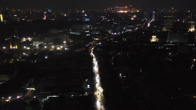Foto Jakarta Gelap Gulita akibat Listrik Padam - Bagian 2