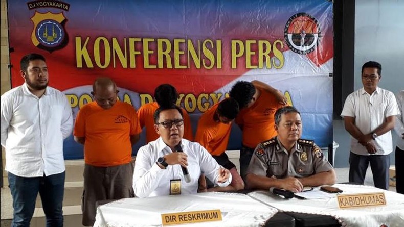 4 Komplotan Pencuri Spesialis di Hotel Berbintang Ditangkap Polda DIY