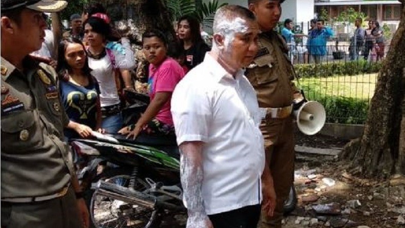 Penertiban PKL Depan RS Elisabeth Ricuh Lagi, Satpol PP Medan Disiram Air Panas