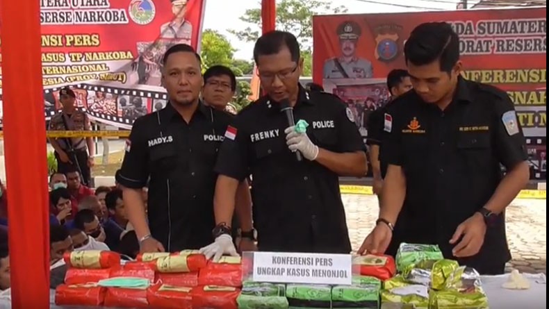 Penyelundupan 36,5 Kg Sabu Digagalkan, 7 Pengedar Jaringan Malaysia Ditangkap