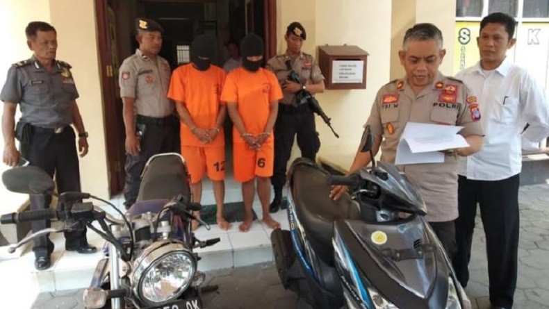 Polisi Tangkap 2 Pencuri Motor di Yogyakarta Jual Hasil Curian secara Online