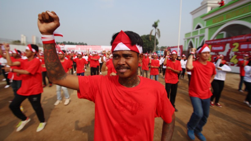 Serentak Menari Kolosal, 200.000 Warga Binaan Pecahkan Rekor MURI - Bagian 1