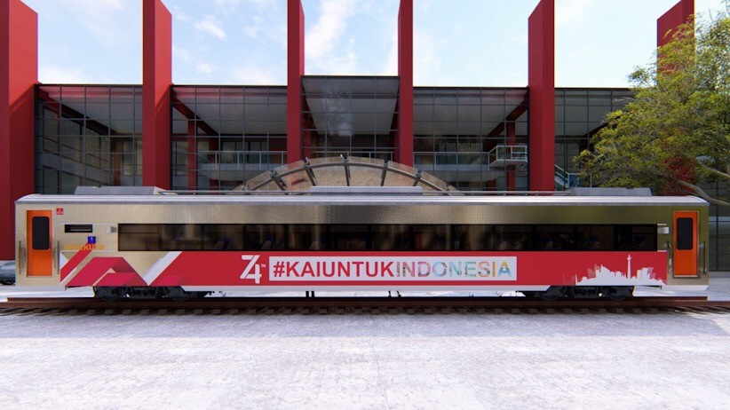 Meriahkan HUT ke-74 RI, KA Argo Parahyangan Bernuansa Merah Putih - Bagian 2