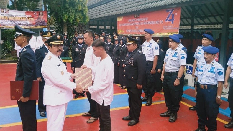 Dapat Remisi, 3 Narapidana di Rutan IIB Wates Kulonprogo Hirup Udara Bebas