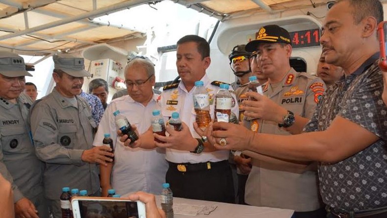 Proses Hukum 5 Kapal Ilegal Hasil Tangkapan Bakamla RI Diserahkan ke Polda Babel