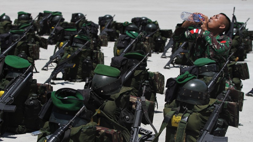 Momen Kepulangan Prajurit TNI AD usai Bertugas Jaga Perbatasan RI-PNG - Bagian 3