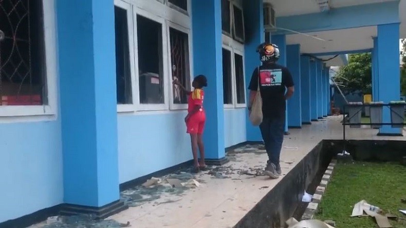 Pascademo Anarkistis di Jayapura, Sebagian Masyarakat Bermalam di Lantamal X