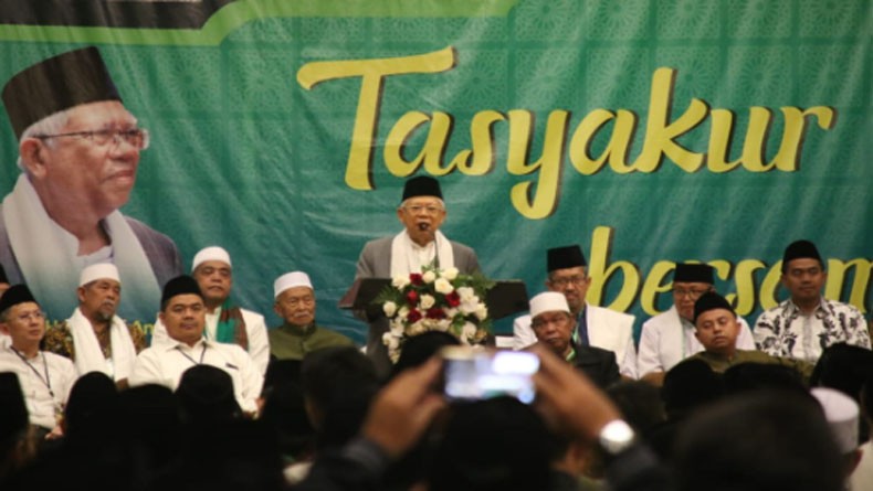 Tasyakur Kebangsaan, Ma'ruf Amin: Kerukunan Antarbangsa Jadi Tantangan Indonesia