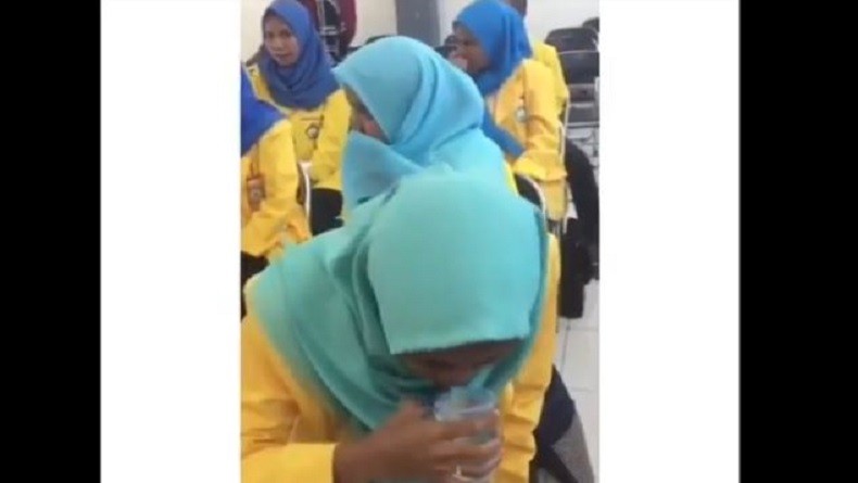 Viral, Video Mahasiswa Baru Dipaksa Minum dan Berkumur Air Ludah Bergiliran