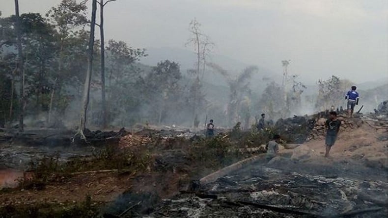 Kebakaran Perkampungan Badui Luar, 62 Kepala Keluarga Mengungsi