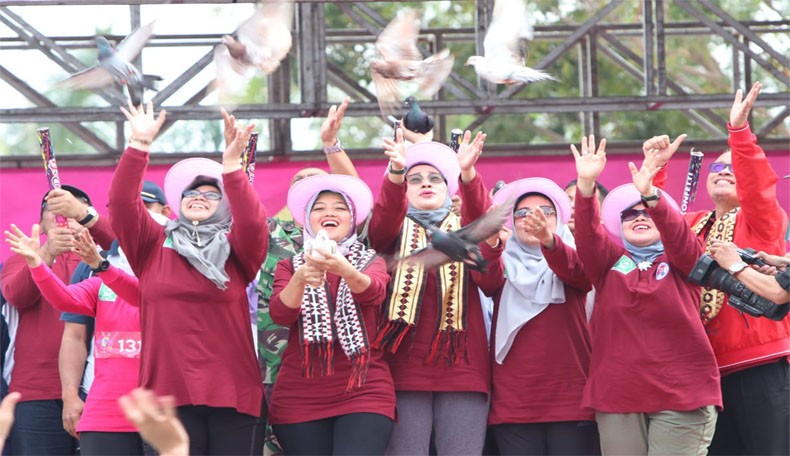 Bangun Perdamaian, Ribuan Perempuan Ikuti POP 2019 Fatayat NU di Lampung