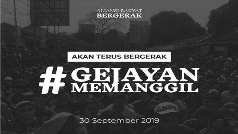 Aksi Gejayan Memanggil Jilid 2, Massa Kembali Padati Simpang Tiga Colombo