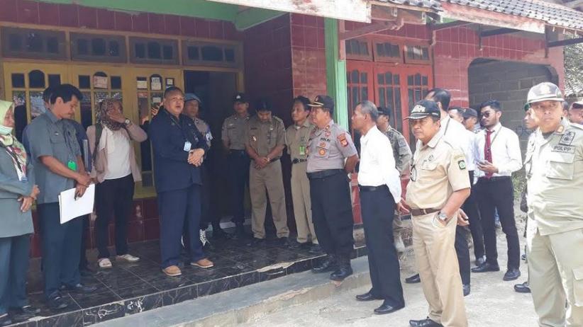 Eksekusi Lahan di Sentolo Kulonprogo, Petugas Gabungan Siagakan Armada Damkar