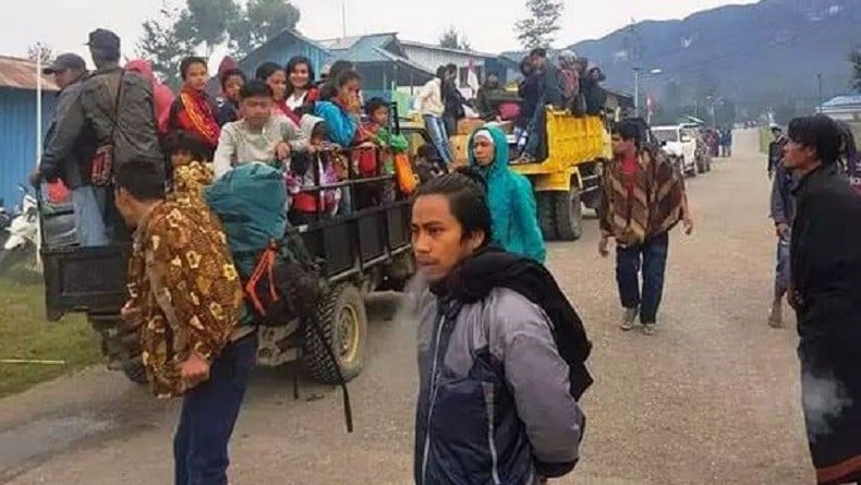 Pascapenembakan Warga oleh KKSB, Warga Kabupaten Puncak Papua Diungsikan ke Timika