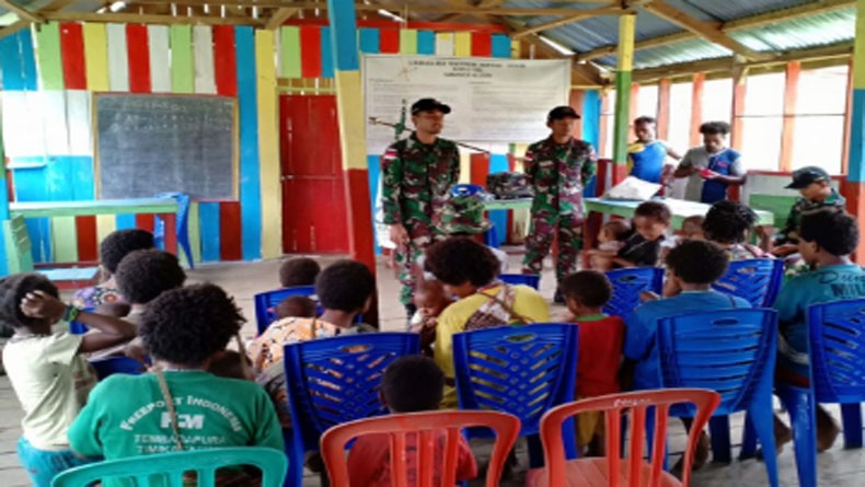 Satgas Pamtas Yonif Raider 509 Kostrad Gelar Pengobatan Gratis di Perbatasan RI-PNG