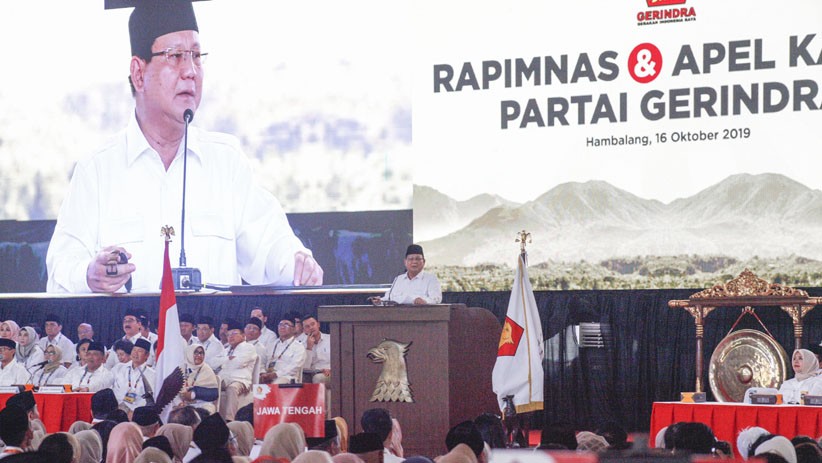 Prabowo Sampaikan Sikap Politik Partai Gerindra saat Rapimnas - Bagian 1