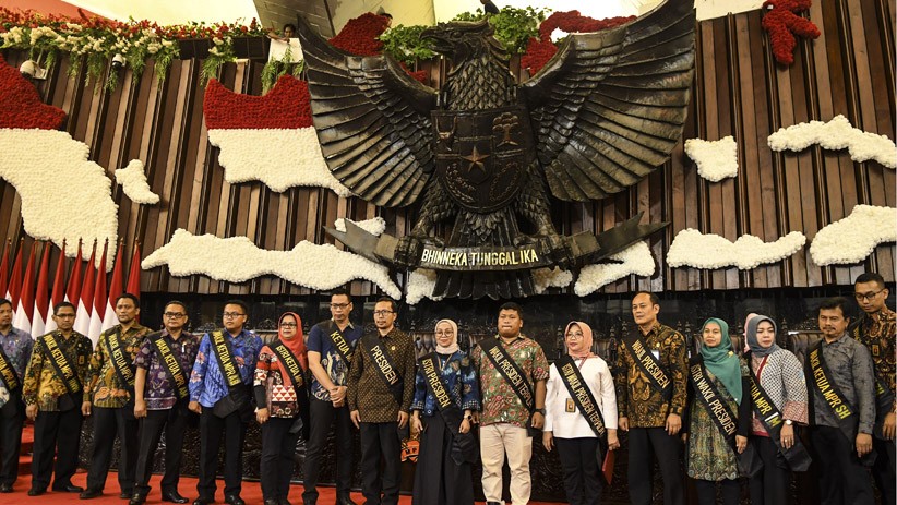 Suasana Gladi Kotor Pelantikan Presiden dan Wakil Presiden - Bagian 3