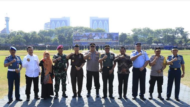 Jelang Pelantikan Presiden, Polda Jatim dan Kodam V Brawijaya Siagakan 1.700 Personel