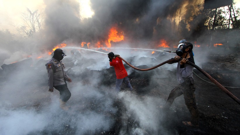 Melihat Upaya Satgas Karhutla Berjibaku Padamkan Kobaran Api di Kalsel - Bagian 1