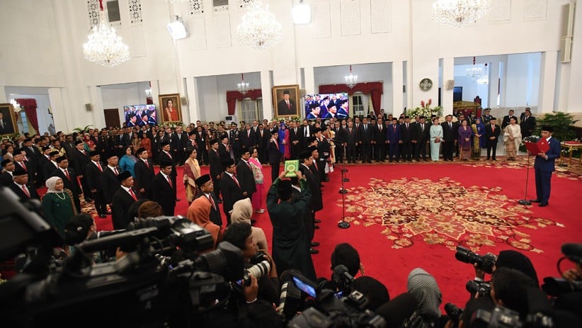 Foto-Foto Menteri Kabinet Indonesia Maju Ucap Sumpah Jabatan - Bagian 1