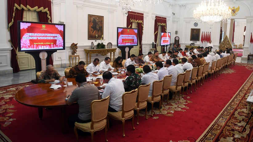 Suasana Sidang Perdana Kabinet Indonesia Maju - Bagian 3