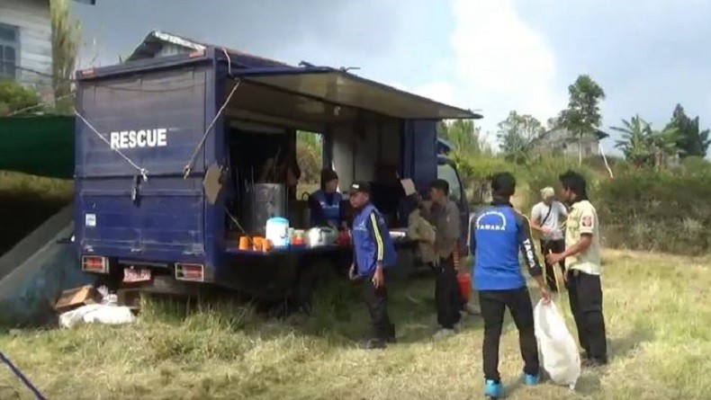 Tagana Dirikan Dapur Umum untuk Dukung Pencarian Pendaki Gunung Dempo yang Hilang