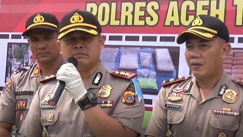 Polres Aceh Tangkap 16 Tersangka Kasus Narkoba, 1 di Antaranya Wanita