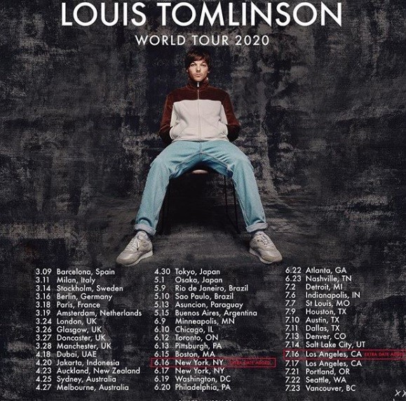 Gelar Tur Dunia, Louis Tomlinson Siap Konser Di Jakarta