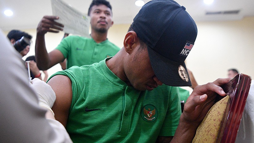 Jelang SEA Games 2019, Pemain Timnas Indonesia U-23 Divaksin Polio - Bagian 2