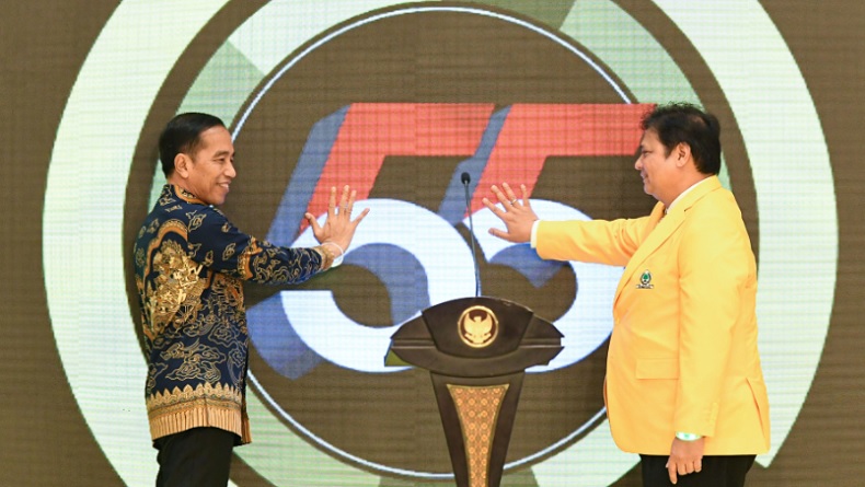 Teriakan Airlangga Presiden Bergema saat HUT AMPG Karanganyar