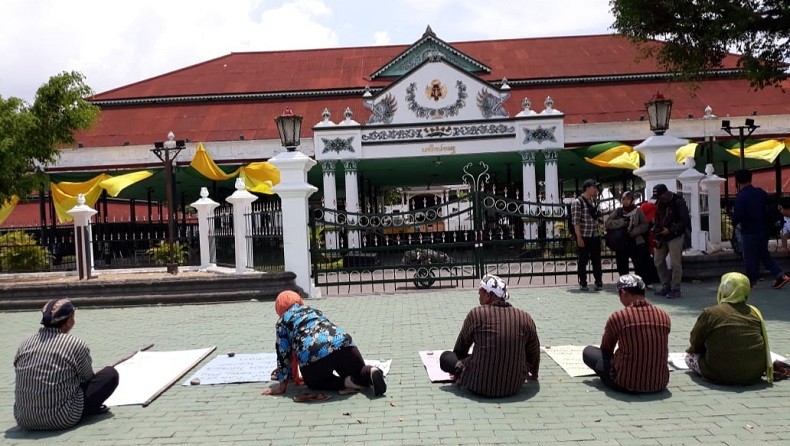 Terancam Digusur, 5 PKL Topo Pepe di Pagelaran Keraton Yogyakarta