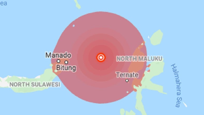 74 Gempa Susulan, Ini Deretan Guncangan Bermagnitudo Kuat Sulut dan Maluku Utara Hari Ini