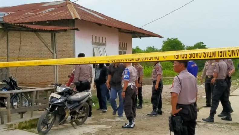 Rumah Merah Muda di Sekitar Lokasi Perakitan Bom Medan Digeledah Tim Densus 88