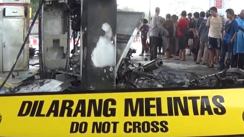 SPBU Terbakar di Bangka Belitung, 5 Motor dan 1 Mobil Hangus