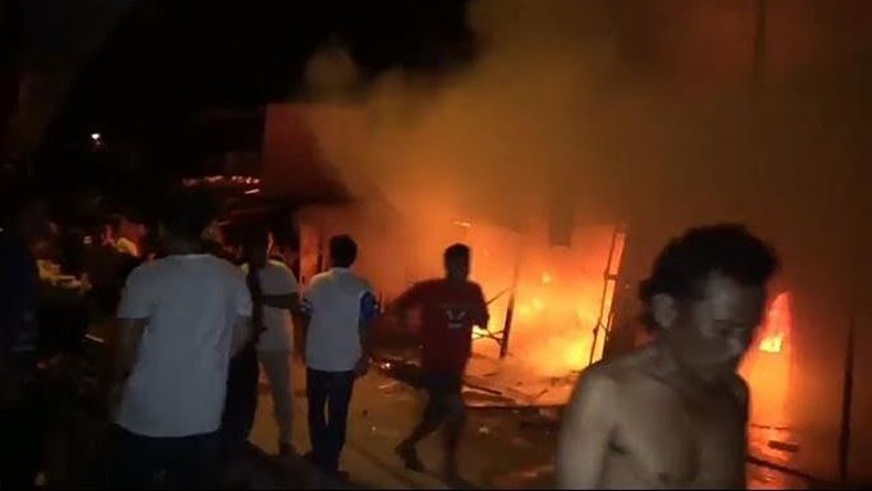 700 Kios Pakaian Bekas Pasar TPO Tanjung Balai Ludes Terbakar, Kerugian Miliaran