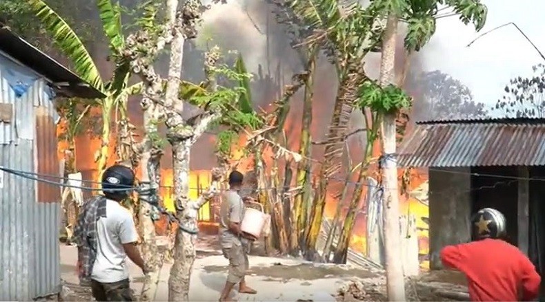 4 Rumah Semi Permanen di Baubau Ludes Terbakar, Asal Api Masih Diselidiki