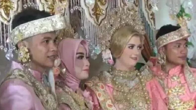 Pria di Maros Sulsel Nikahi Bule Jerman, Mempelai Wanita Mualaf dan Berganti Nama